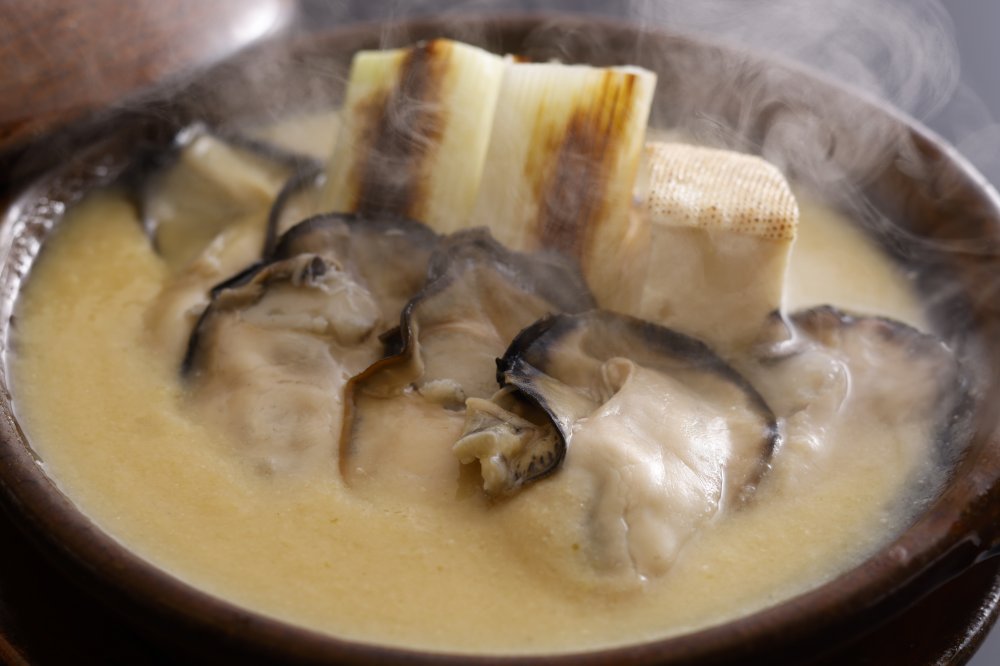 牡蠣の土手焼き